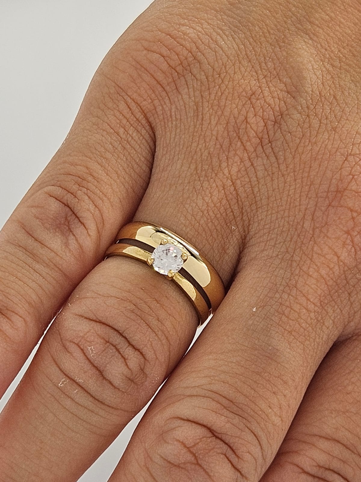 Par de Alianças de Ouro Boleadas 4mm com Anel - Imagem 6